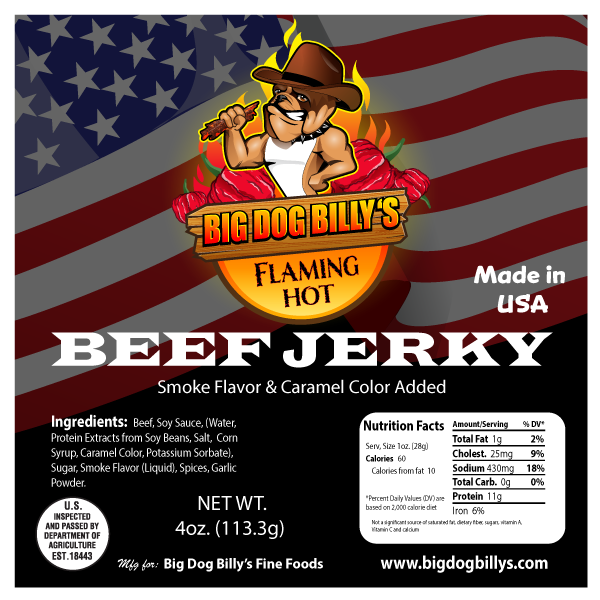 Flaming Hot Beef Jerky